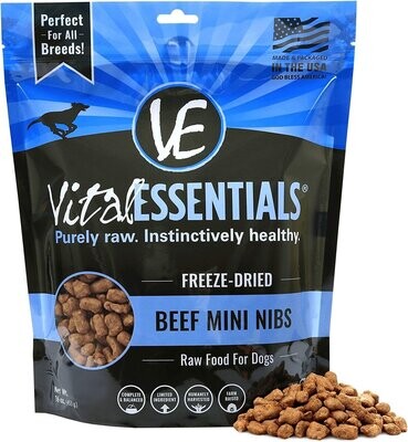 Vital Essentials Freeze Dried Beef Mini Nibs 1 lb Bag