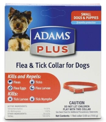 Adams Plus Flea &amp; Tick Dog Collar Small