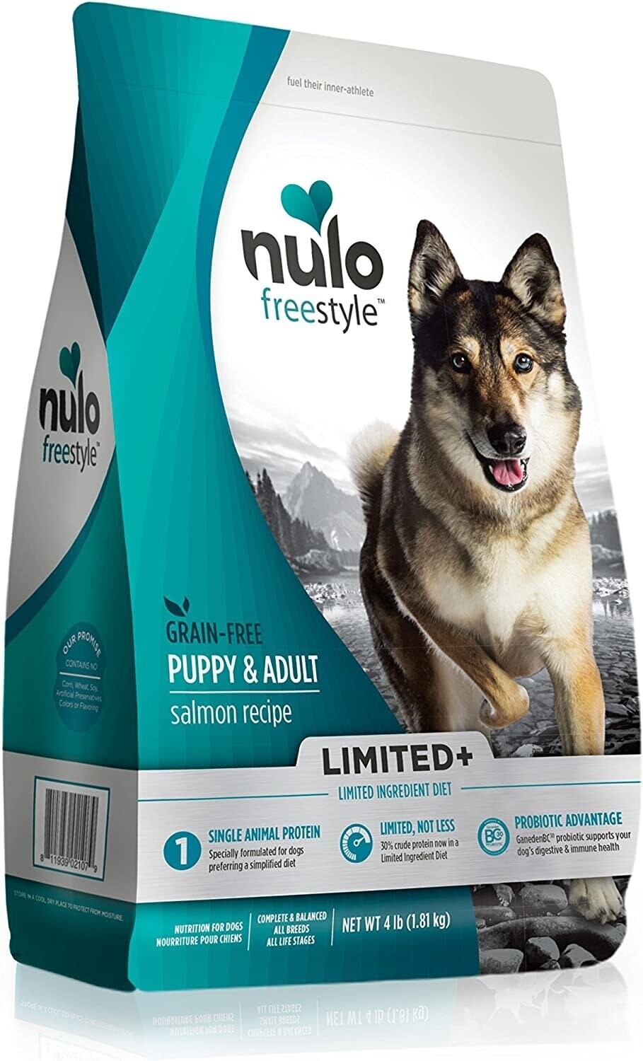 Nulo FreeStyle High-Protein Limited+ Salmon Recipe Dog Food 4lbs