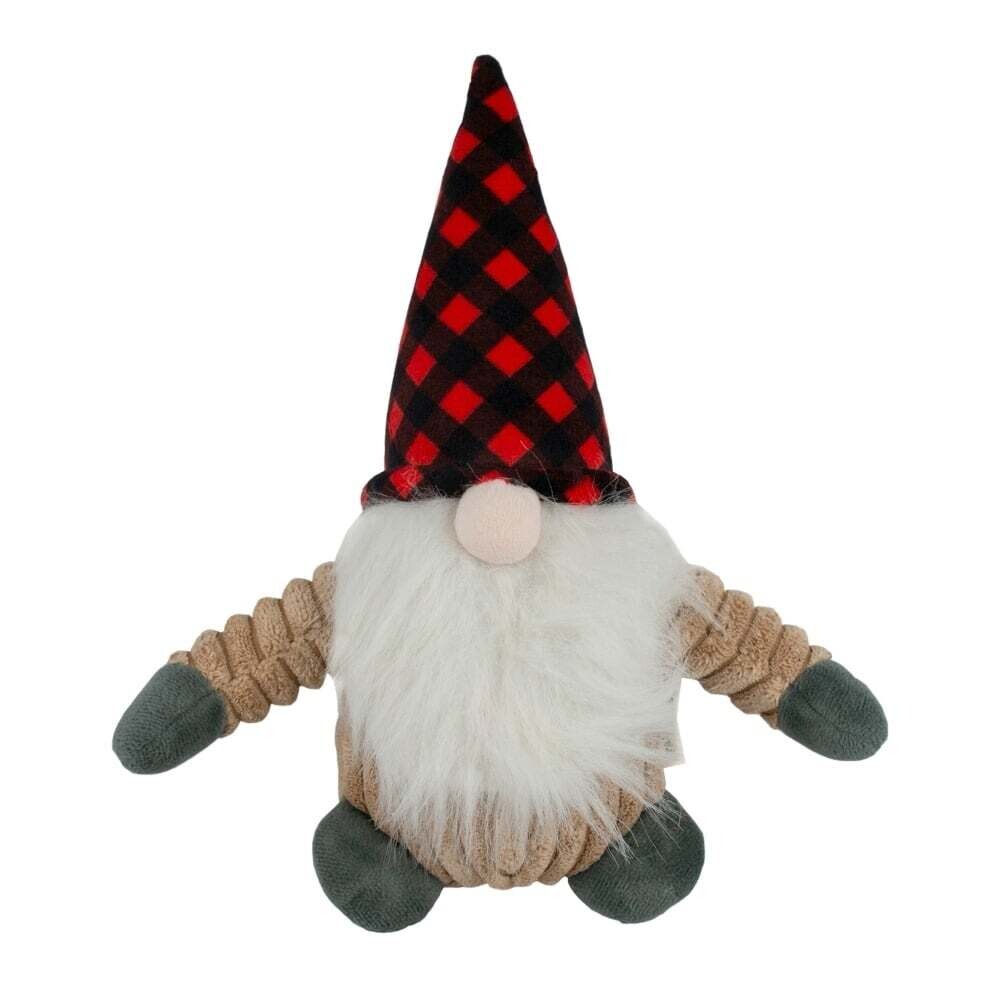 Tall Tails Plush Gnome 7&quot; with Red Plaid Hat