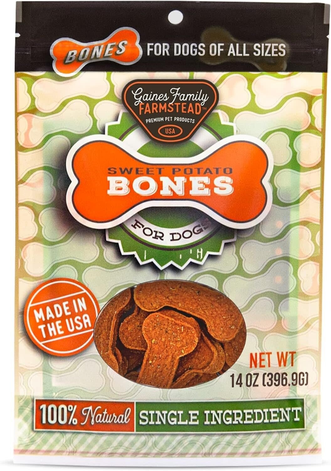 Gaines Family Farmstead Sweet Potato Bones 14 oz