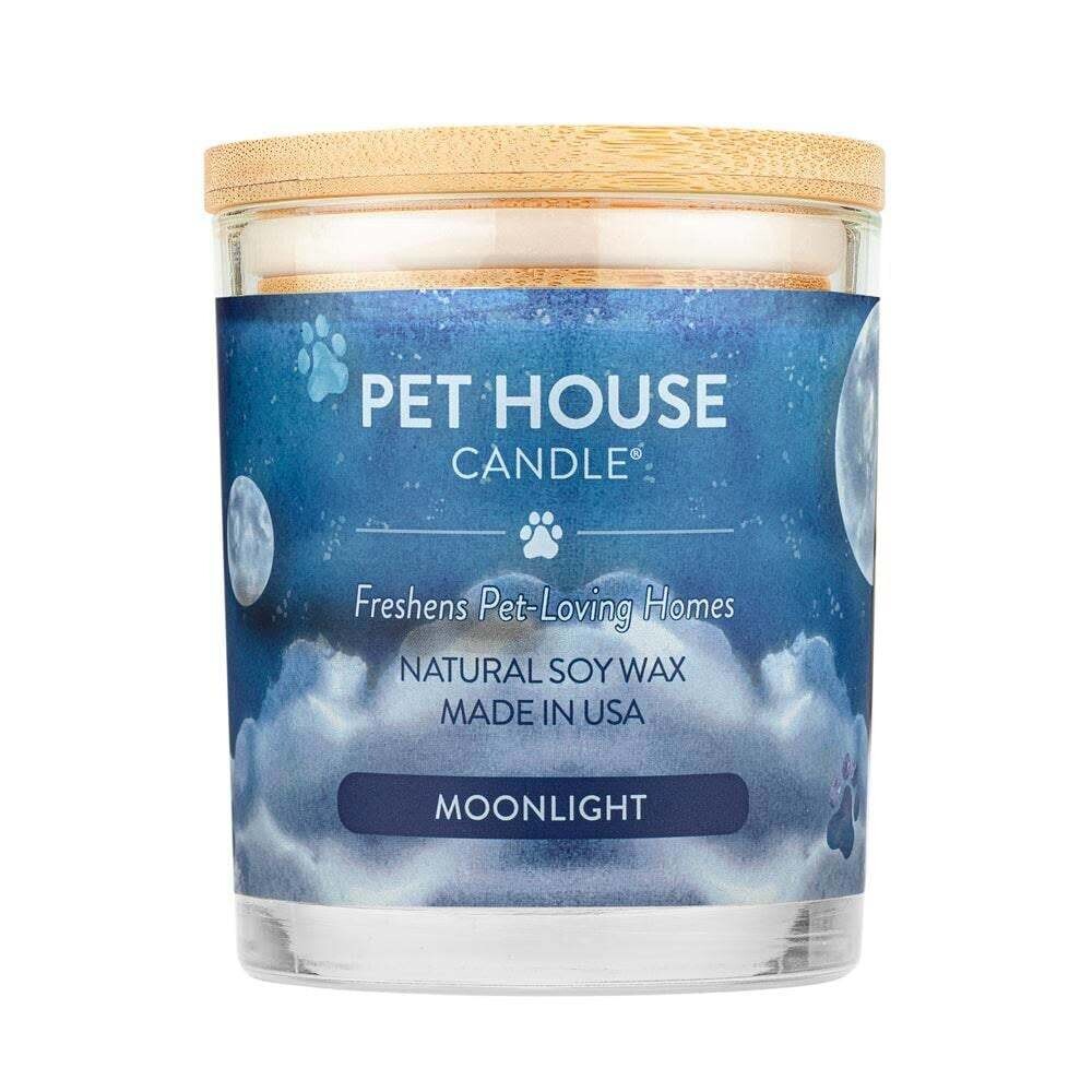 Pet House All Natural Pet Friendly Plant Based Soy Wax Candle Moonlight Scented 9 oz