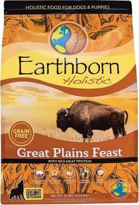 Earthborn Holistic Great Plains Feast Grain Free 25 lbs