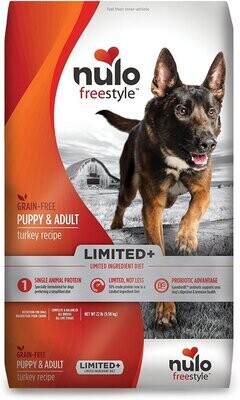 Nulo FreeStyle Grain Free High-Protein Limited+ Turkey Recipe Dog Food 22lbs