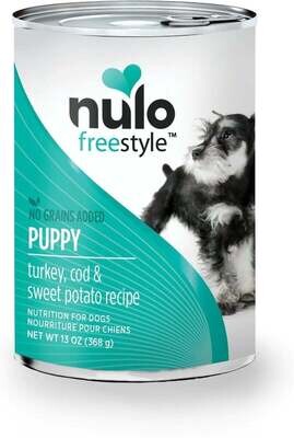 Nulo Can FreeStyle Turkey Cod Sweet Potato Recipe Can Puppy Food 13 oz
