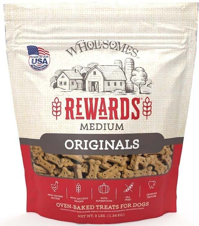 Wholesomes Rewards Medium Original Dog Biscuits 3lbs