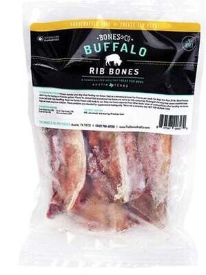 Bones &amp; Co Frozen Bones Buffalo Rib 5&quot; 4 Pack