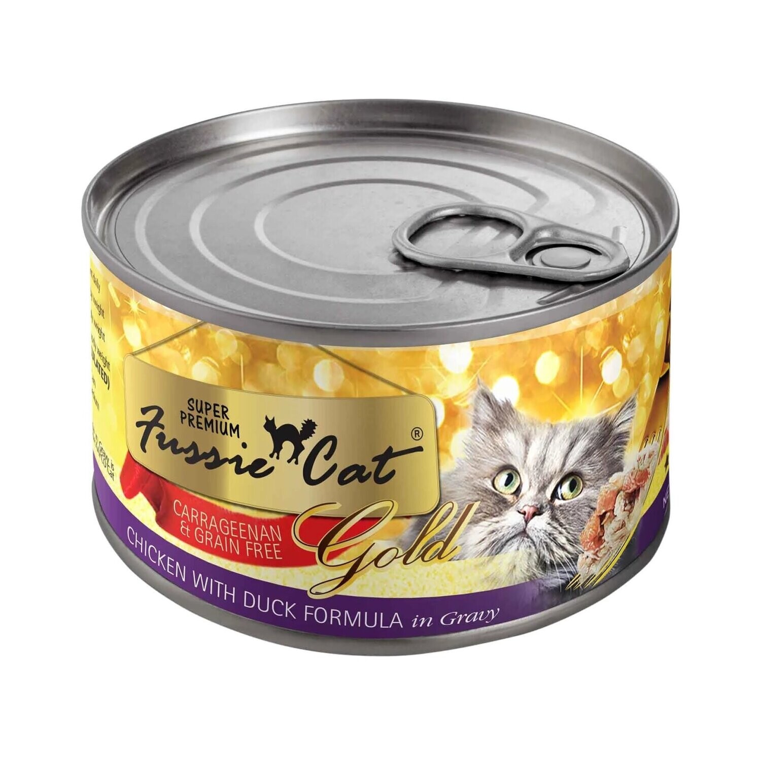 Fussie Cat Can Super Premium Chicken with Duck in Gravy 5.5 oz
