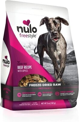 Nulo FreeStyle Freeze Dried Raw Beef with Apples for Dogs 5oz
