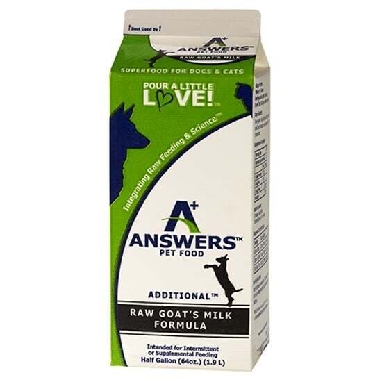 Answers Raw Goat Milk Half Gallon
