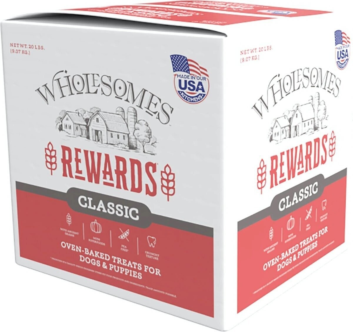 Wholesomes Rewards Medium Original Dog Biscuits Bulk Box 20lbs