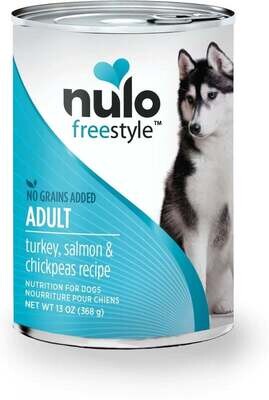 Nulo Can FreeStyle Turkey Salmon Chickpeas Pate Adult Dog Food 13oz