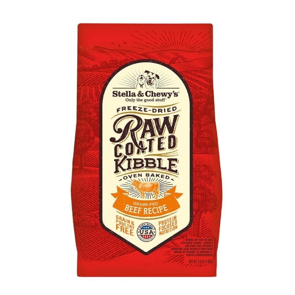 Stella &amp; Chewy&#39;s Raw Coated Grain &amp; Poultry Free Grass Fed Beef Recipe 22lbs