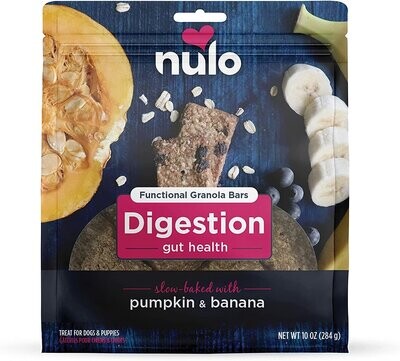 Nulo Digestion Gut Health Functional Granola Bars for Dogs 10oz
