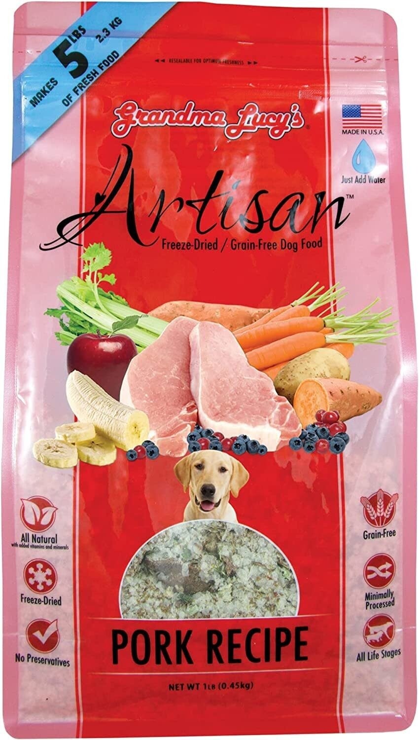 Grandma Lucy&#39;s Artisan Grain Free Pork 1 lbs