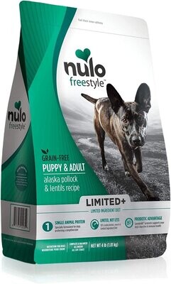 Nulo FreeStyle High-Protein Limited+ Alaska Pollock Lentils Recipe Dog Food 4 lbs