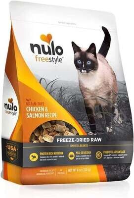 Nulo Freestyle Freeze Dried Raw Chicken &amp; Salmon Recipe Cat Food 8 oz