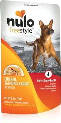 Nulo Broth FreeStyle Chicken Salmon Carrot in Broth Recipe for Dogs 2.8 oz
