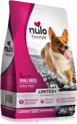 Nulo FreeStyle High-Protein Limited+ Turkey Recipe Small Breed Dog Food 4lbs