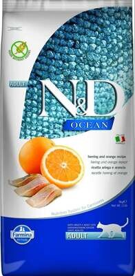 Farmina N&amp;D Ocean Herring &amp; Orange Recipe Cat Food 11 lb
