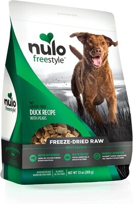Nulo FreeStyle Freeze Dried Raw Duck with Pears for Dogs 13oz