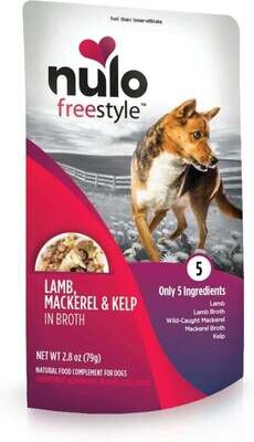Nulo Broth FreeStyle Lamb Mackerel Kelp in Broth Recipe for Dogs 2.8 oz
