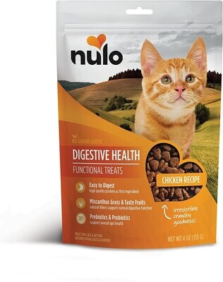 Nulo Digestive Health Chicken Recipe Cat Treats 4 oz Bag