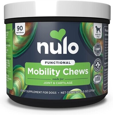 Nulo Functional Mobility Joint &amp; Cartilage Soft Chew Supplements for Dogs 9.5 oz (90 Ct)