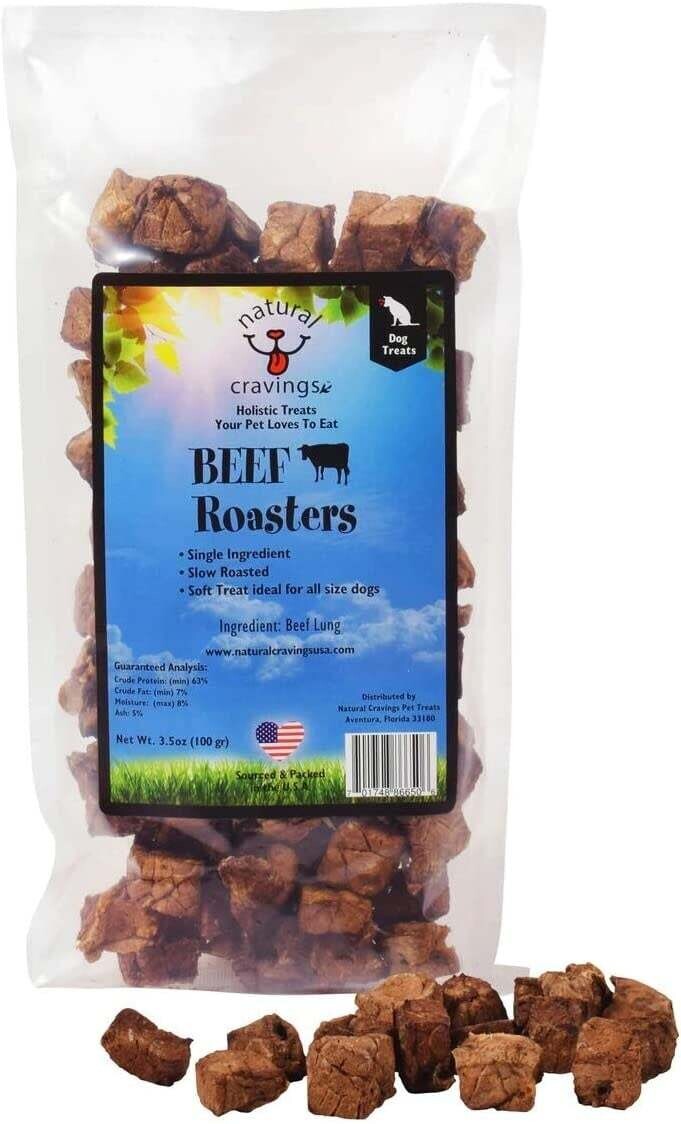 Natural Cravings Beef Roaster Lung Bites 3.5 oz