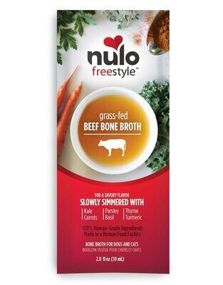 Nulo Bone Broth Freestyle Hearty Beef Bone Broth for Dogs &amp; Cats 2 oz