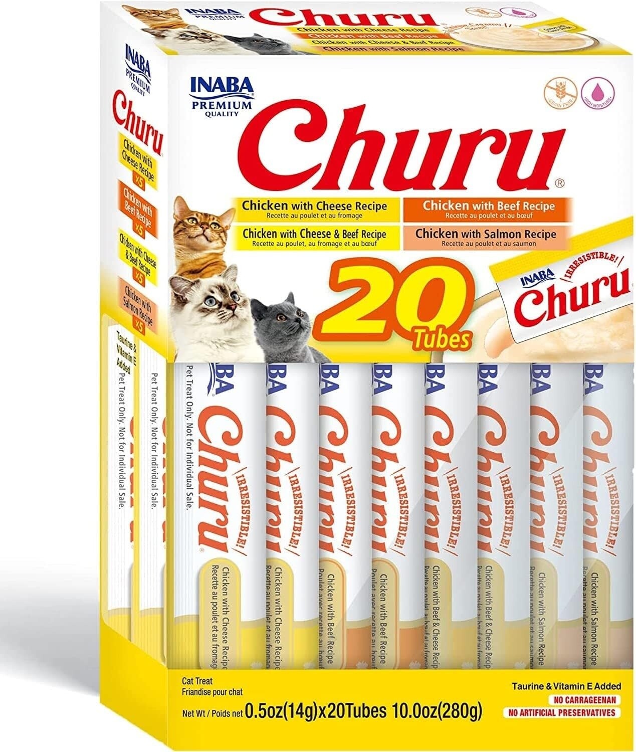 Churu Purees Variety Chicken &amp; Beef Box 20 Pack