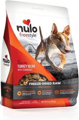 Nulo FreeStyle Freeze Dried Raw Turkey with Cranberries for Dogs 5oz