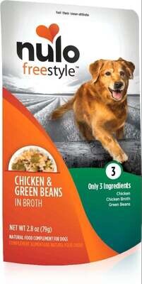 Nulo Broth FreeStyle Chicken Green Beans in Broth for Dogs 2.8 oz