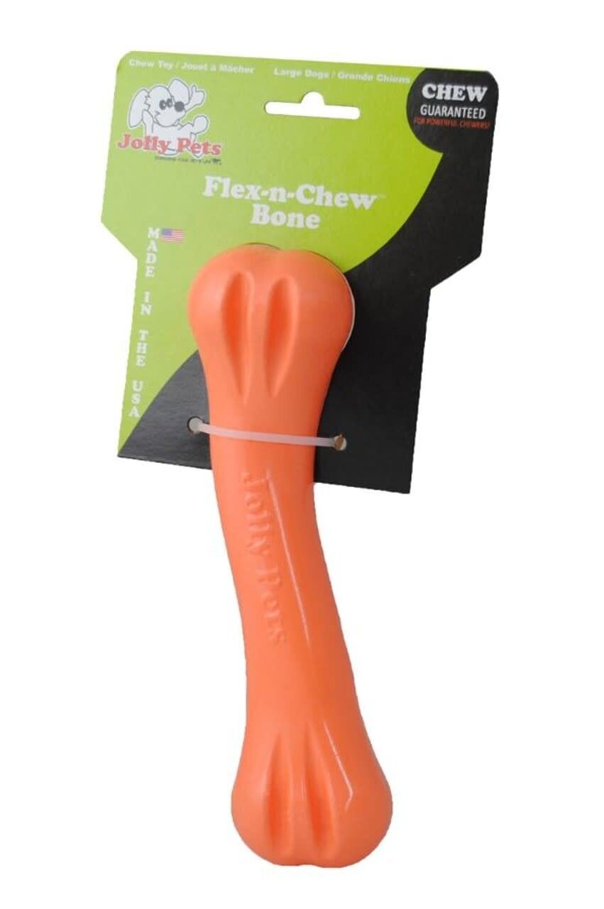 Jolly Pets Jolly Bone Large 9&quot; Orange