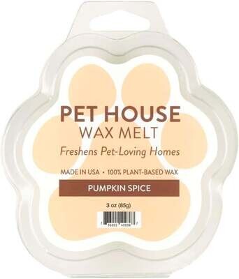 Pet House Candle Wax Melt Pumpkin Spice 3 oz