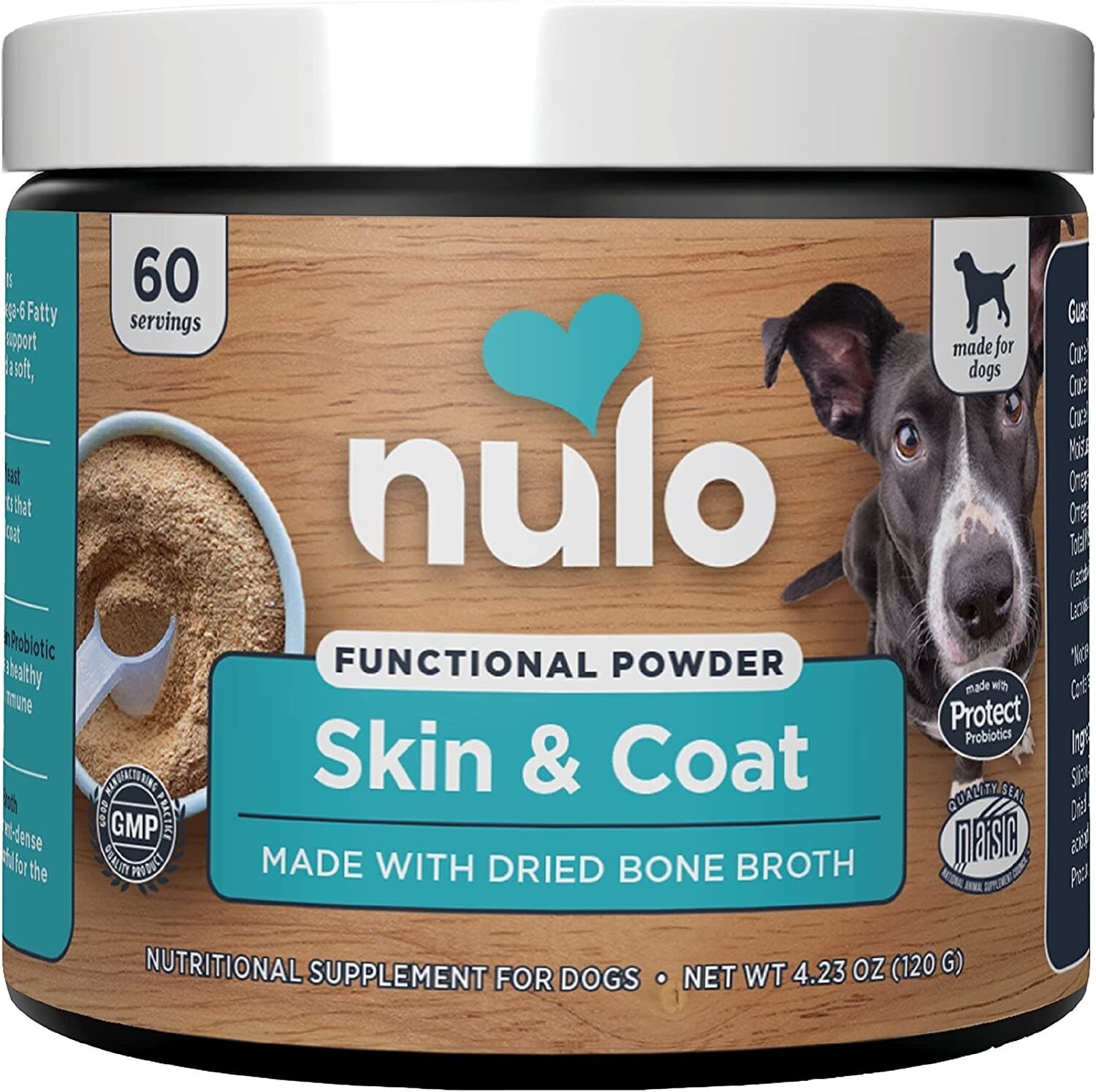 Nulo Functional Powder for Dogs Skin &amp; Coat 4.2 oz