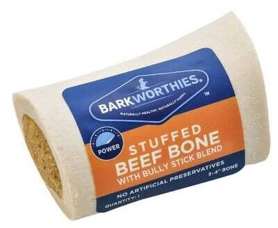 Barkworthies Shin Bone Stuffed Bully Stick Blend 3-4 inches