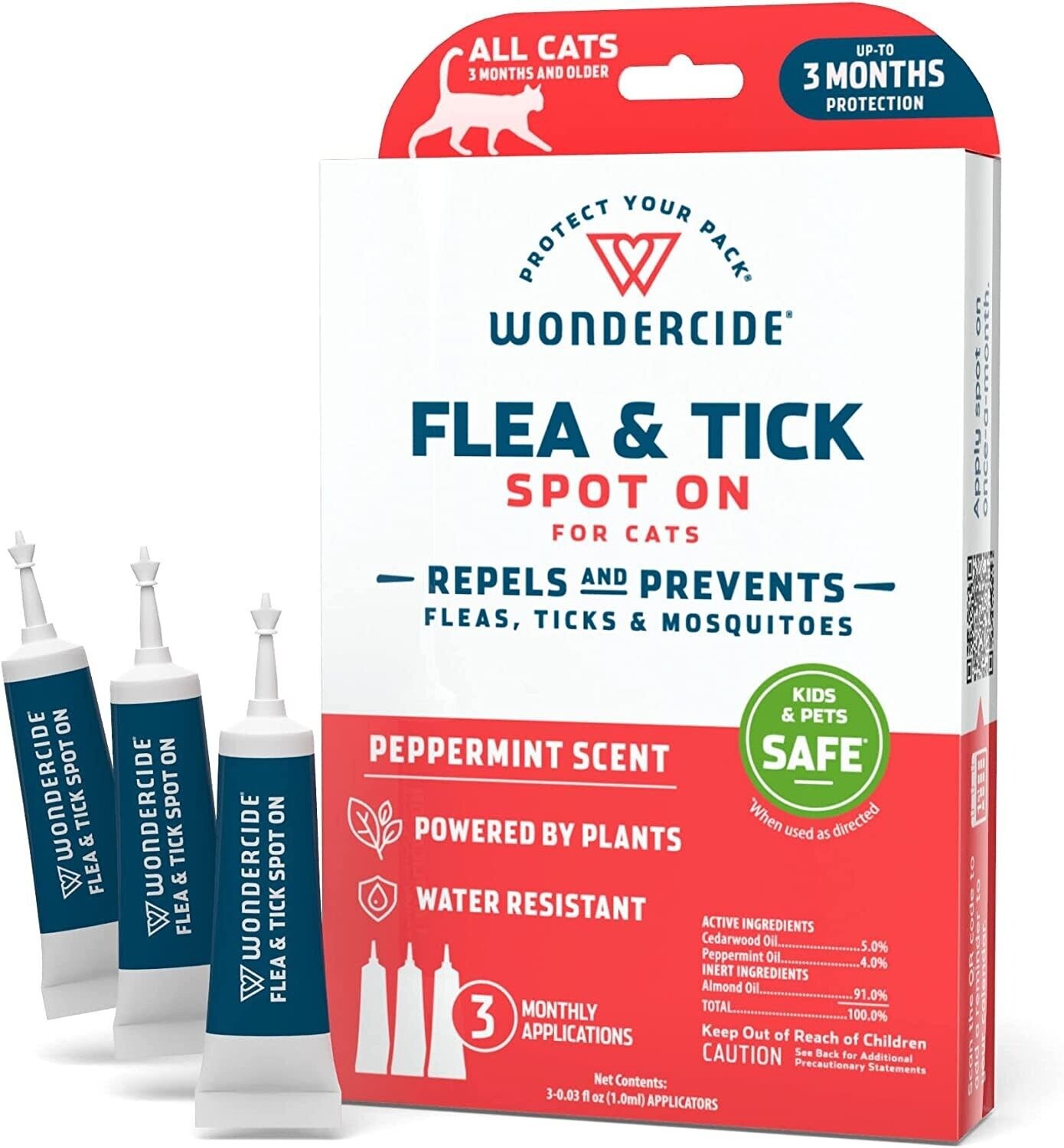 Wondercide Flea and Tick Cat Spot On 3 Months