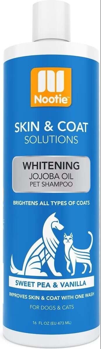 Nootie Whitening Jojoba Oil Pet Shampoo Sweet Pea &amp; Vanilla 16 oz