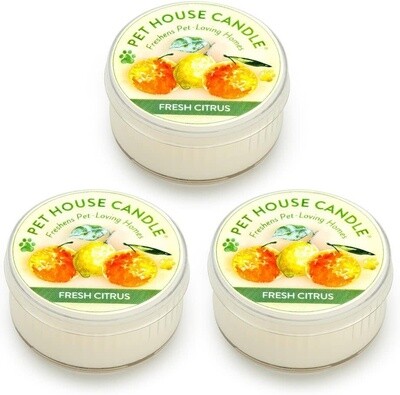 Pet House Mini Candle Fresh Citrus 1.5 oz