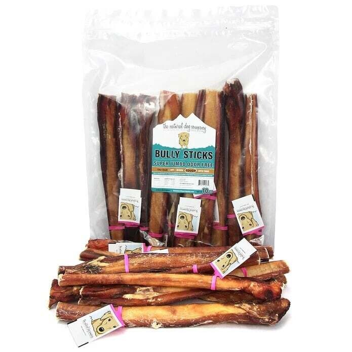 Tuesday&#39;s Natural Dog Company Super Jumbo Bully Sticks 12 inches