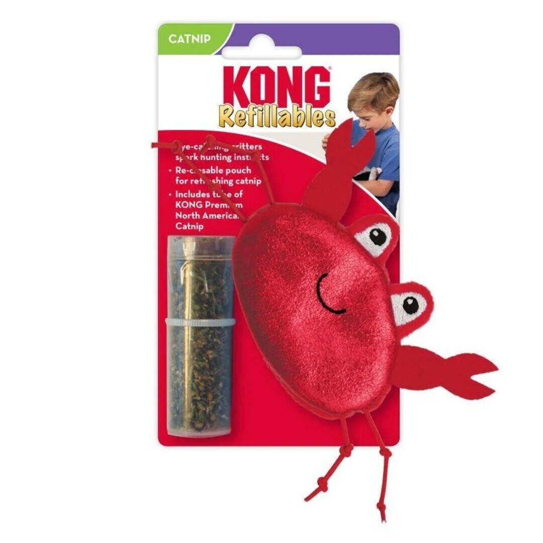Kong Refillables Catnip Crab Cat Toy