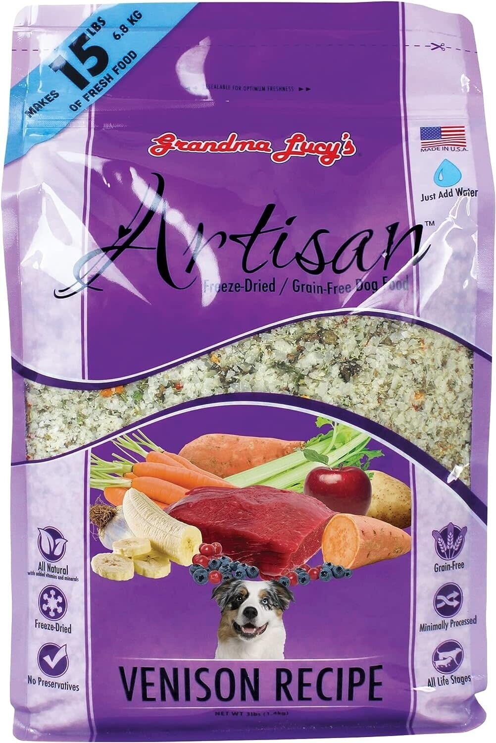 Grandma Lucy&#39;s Artisan Grain Free Venison 3 lbs