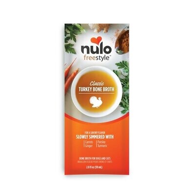 Nulo Broth Freestyle Classic Turkey Bone Broth for Dogs &amp; Cats 2oz