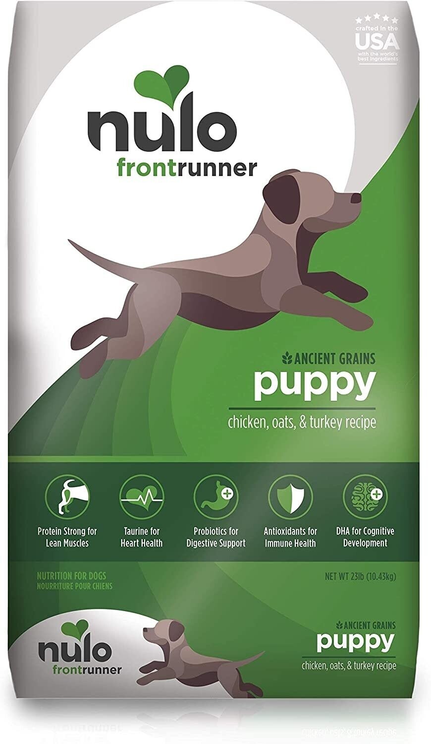Nulo Frontrunner Puppy Chicken Oats &amp; Turkey Recipe 23 lbs