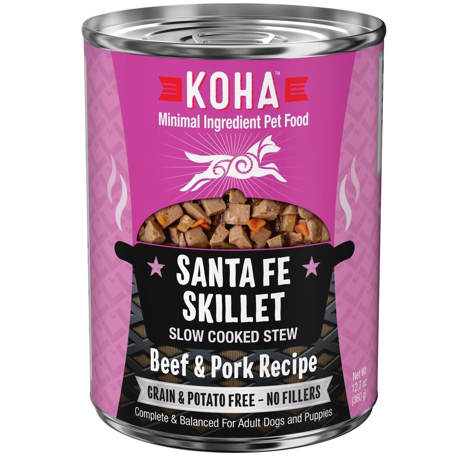 Koha Dog Can Slow Cooked GF Santa Fe Skillet Beef &amp; Pork 12.7 oz