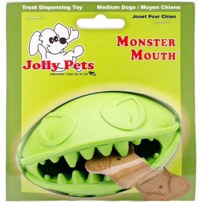 Jolly Pets Monster Mouth Large 4&quot; Green