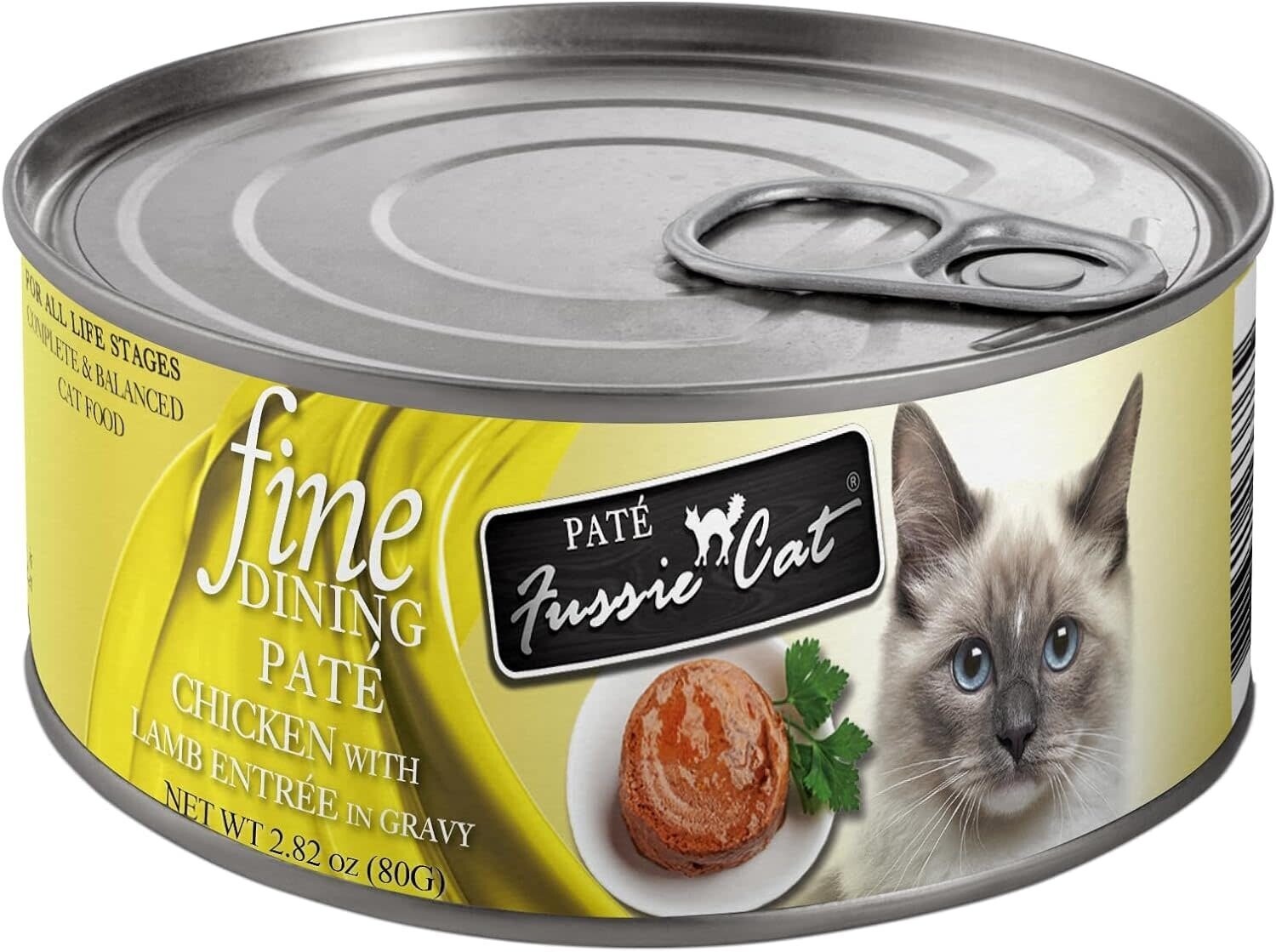 Fussie Cat Fine Dining Pate Chicken with Lamb Entrée In Gravy 2.82oz