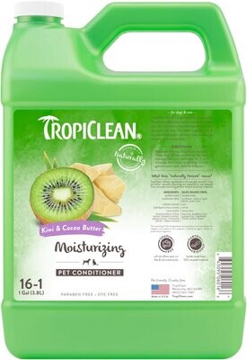 TropiClean Kiwi &amp; Coco Butter Moisturizing Pet Conditioner 1 Gallon