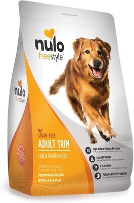 Nulo FreeStyle Trim Cod &amp; Lentils Recipe Grain Free Adult Dog Food 4.5 lb